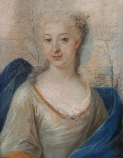 École FRANÇAISE vers 1700
Portrait de femme
Pastel sur vélin.
39 x 25 cm