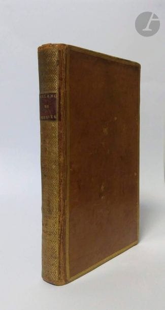 DORAT, Claude Joseph.
Mes nouveaux torts, ou nouveau mélange de poésies, pour servir de suite aux fantaisies.
Amsterdam, Paris : Monory, 1775. — In-8, veau blond, triple filet doré en encadrement sur les plats, dos lisse orné, tranches rouges (reliure de l'époque).

Édition originale illustrée d'une planche et d'un frontispice d'après Marillier.
Légers manques à la coiffe de tête, quelques frottements d'usage. Rousseurs éparses.