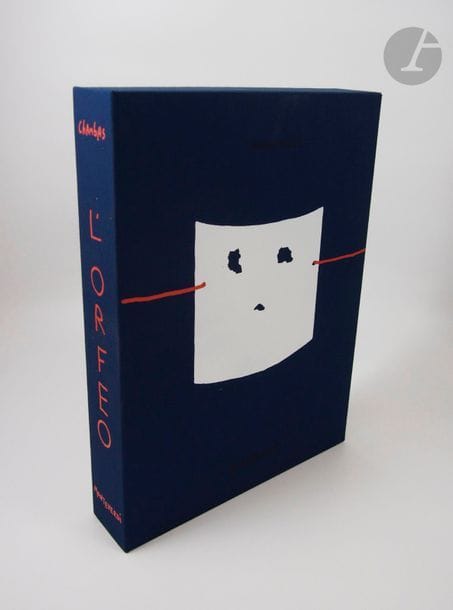 [CHAMBAS, Jean-Paul].
L’Orfeo. Musique de Claudio Monteverdi (1567-1643). Livret d’Alessandro Striggio. Traduction française de Giovanni Clerico - 1982. Postface de Jean-Pierre Brossmann.
Paris : Les Amis du livre contemporain, [2001]. — In-4, en feuilles, couverture rempliée, étui-boîte décoré d’édition.

Édition tirée à 210 exemplaires sur papier vélin de Rives, illustrée par Jean-Paul Chambas de 10 lithographies originales en couleurs - excepté le portrait en frontispice - dont 2 sur double page.
Un des 180 exemplaires réservés aux sociétaires, celui-ci spécialement imprimé pour Monsieur Bernard Haissly. Il est enrichi d'un envoi de l'artiste adressé à ce dernier.
Exemplaire à l’état de neuf, complet des deux disques compacts de l’enregistrement de l’opéra de Monteverdi par l’orchestre Concentus Musicus de Vienne sous la direction de Nicolaus Harnoncourt.