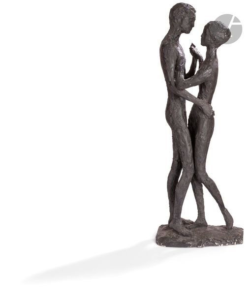 *Edmond MOIRIGNOT (1913-2002)
La Danse
Plâtre patiné.
Signé à la base.
(Accidents).
Hauteur : 102 cm