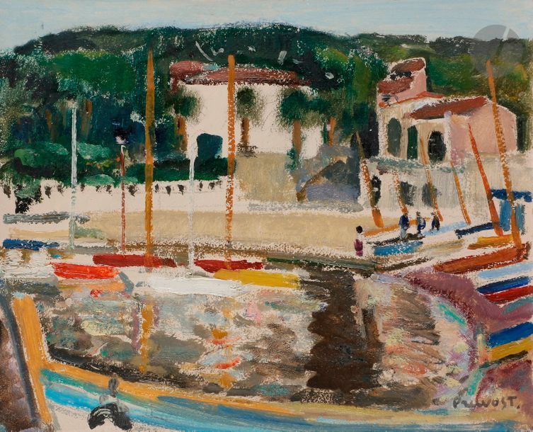 Pierre PRUVOST (1921-2008)
Antibes, la Salis
Huile sur carton.
Signée en bas à droite.
22 x 27 cm