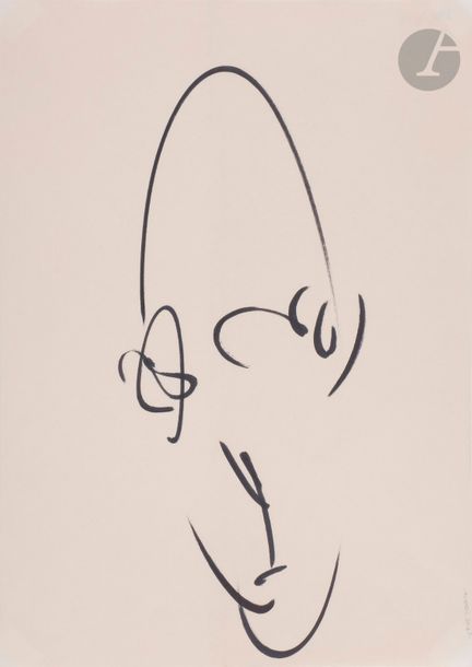 *Lajos SZABO [hongrois] (1902-1967)
Tête d’homme, 1964
Deux études au feutre noir.
Signées et datées en bas à droite.
29.7 x 21 cm chacune.