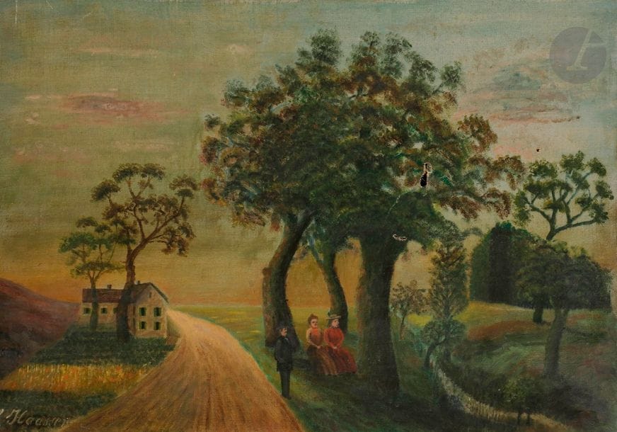 L. HAASSER (XXe siècle)
L’Attente
Huile sur toile.
Signée en bas à gauche.
(Accident et manques)
38 x 55 cm

Provenance : 
Ancienne collection Paul Rosenberg.