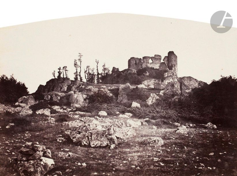 Félix Thiollier (1842-1914) 
Sites de la Loire, c. 1860-1870. 
Saint-Marcel-d’Urfé. Urfé (château des Cornes d’Urfé). 
Deux (2) épreuves sur papier albuminé, cintrées, contrecollées sur cartons. Légendes à l’encre de la main du photographe sur les montages. 
Formats : 14 x 20,2 à 20,3 x 15,5 cm


Félix Thiollier (1842-1914)
Sites of the Loire, c. 1860-1870.
Saint-Marcel-d'Urfé. Urfé (Castle of the Cornes d'Urfé).
Two albumen prints, mounted on cardboard. Captions written by photographer on mounts.
Dimensions: 14 x 20.2 to 20.3 x 15.5 cm.
