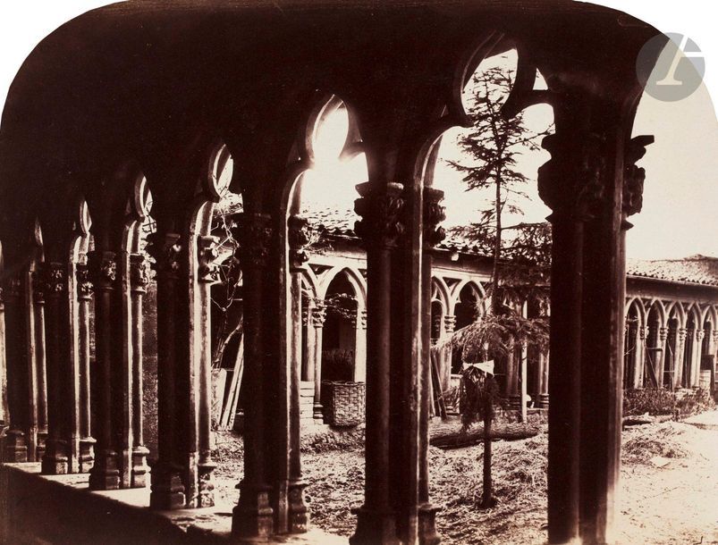 Félix Thiollier (1842-1914) 
Sites de la Loire, c. 1860-1870. 
Abbaye de Charlieu. Portail de Charlieu. Presbytère de Charlieu. Cloître de Charlieu. 
Cinq (5) épreuves sur papier albuminé, cintrées (4) ou aux coins arrondis (1), contrecollées sur cartons. Légendes à l’encre de la main du photographe sur les montages (4). 
Formats : de 12 x 19 à 14,5 x 20,5 cm

Félix Thiollier (1842-1914)
Sites of the Loire, c. 1860-1870.
Abbaye de Charlieu. Portail de Charlieu. Presbyte?re de Charlieu. Cloi?tre de Charlieu.
Five albumen prints, mounted on cardboard. Captions written by photographer on mounts (4).
Dimensions: from 12 x 19 to 14.5 x 20.5 cm