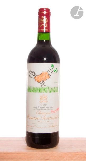 1 B CHÂTEAU MOUTON ROTHSCHILD (film étiquette), GCC1 Pauillac, 1999