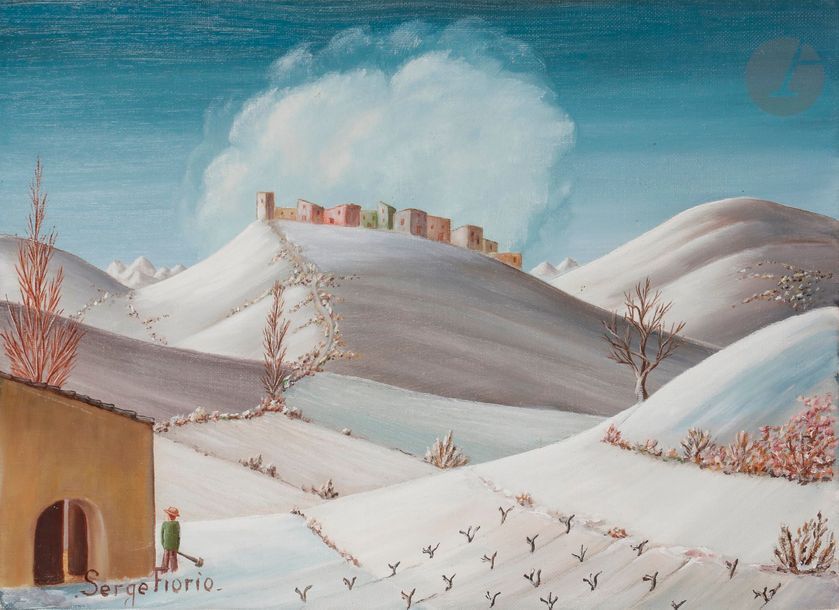 Serge FIORIO (1911-2011)
Sous la neige
Huile sur toile.
Signée en bas à gauche.
24 x 33 cm