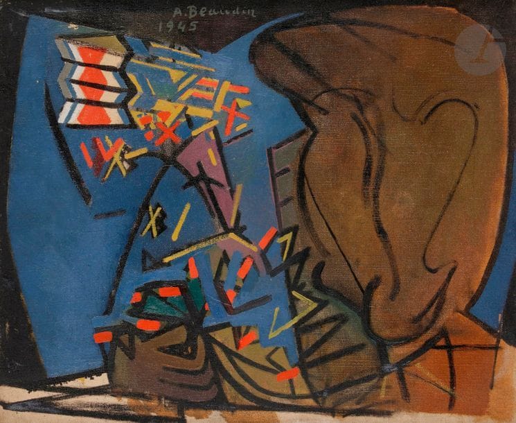 André BEAUDIN (1895-1979)

Le 14 juillet 1945, 1945

Huile sur toile.

Signée et datée en tête.

38 x 46 cm



Provenance : 

Galerie Louise Leiris, Paris (étiquette au dos).