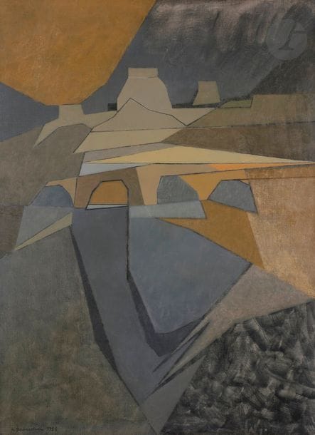 André BEAUDIN (1895-1979)

Le Silllage, 1956

Huile sur toile.

Signée et datée en bas à gauche.

100 x 73 cm



Provenance : 

Galerie Louise Leiris, Paris (étiquette au dos).



Bibliographie : 

Georges Limbour, André Beaudin, Verve, Paris, 1961, reproduit au n° 124.