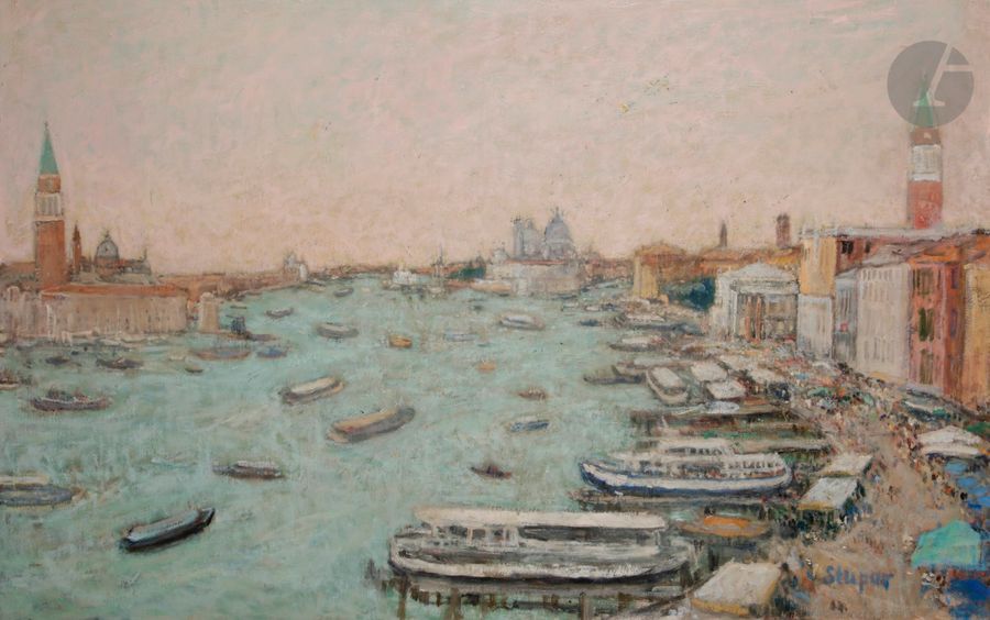Marko STUPAR (né en 1936)

Venise, le Grand Canal

Huile sur toile.

Signée en bas à droite.

73 x 116 cm