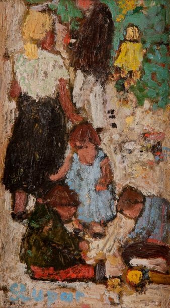 Marko STUPAR (né en 1936)

Jardin public

Huile sur carton.

Signée en bas à gauche.

18 x 10 cm