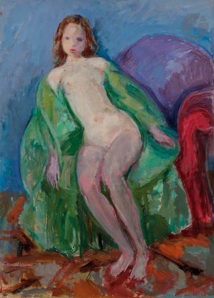 Christian CAILLARD (1899-1985)

Nu au fauteuil mauve, 1978

Huile sur panneau.

Signée et datée en bas à droite.

100 x 73 cm



Nous remercions Monsieur Laurent Caillard de nous avoir confirmé l'authenticité de cette œuvre.