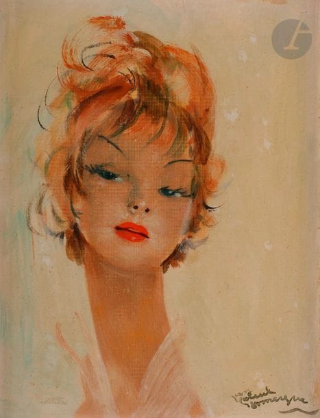 Jean-Gabriel DOMERGUE (1889-1962)

Portrait de femme

Huile sur isorel.

Signée en bas à droite.

19 x 24 cm