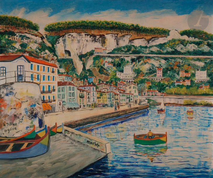 Élisée MACLET (1881-1962)

Villefranche-sur-mer, le port

Huile sur toile.

Signée en pied.

Dédicacée dans la composition.

46 x 55 CM



Bibliographie :

Oeuvre en rapport : Jean Cottel, Élisée Maclet, La Vie et l'Oeuvre, Catalogue Raisonné de l'oeuvre, ABC, 1982, N° 672, reproduit p. 306.