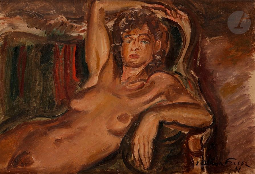 ÉMILE-OTHON FRIESZ (1879-1949)

NU AU FAUTEUIL, 1927

HUILE SUR TOILE.

SIGNEE ET DATEE EN BAS A DROITE.

38 X 55 CM



BIBLIOGRAPHIE : 

ŒUVRES EN RAPPORT :

- ROBERT MARTIS, ODILE AITTOUARES, EMILE OTHON FRIESZ : L'ŒUVRE PEINT, AITTOUARES, 1995, N° 595, P. 219. 

- MAXIMILIEN GAUTHIER, EMILE-OTHON FRIESZ, ÉDITION PIERRE CAILLER, GENEVE, 1957, N° 91 ET 97.