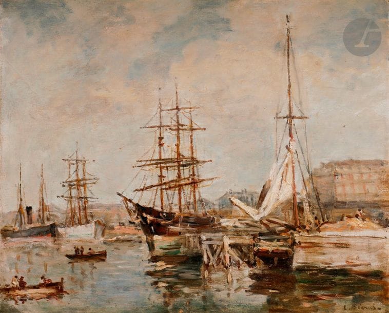 Charles François PÉCRUS (1826-1907)

Bateaux au port

Huile sur toile.

Signée en bas à droite.

38 x 46 cm