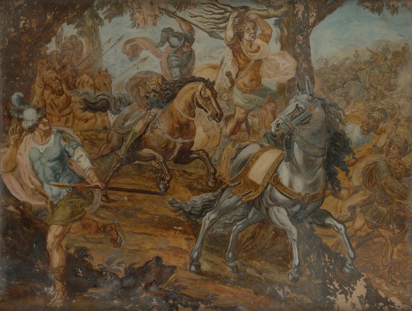 École française du XIXe siècle

Absalon fuyant la vengeance de son père

Fixé sous verre.

45 x 55 cm