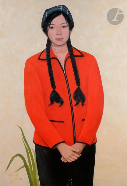 Liu HAIMING (née en 1954)
Xiao Fang, 2000
Huile sur toile.
Signée et datée en bas à gauche.
Signée et datée au dos.
(Petites usures).
130 x 88 cm