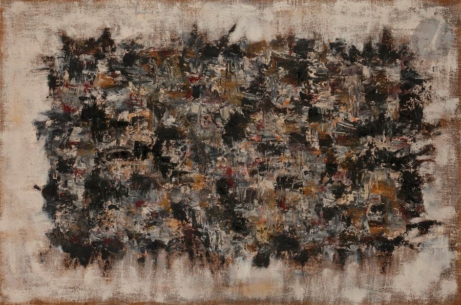Maurice RONET (1927-1983)
Visage écarlate
Huile sur toile.
89 x 143 cm

Provenance : 
Collection Michel Tapié.
