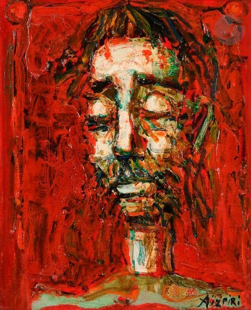 Paul AIZPIRI (1919-2016)
Tête d’homme, 1959
Huile sur toile.
Signée en bas à droite.
46 x 38 cm
(Restaurations dans les coins).