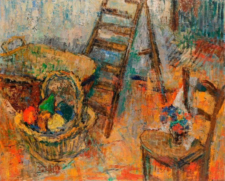 Richard BELLIAS (1921-1974)
Le Jardin, 1959
Huile sur toile.
Signée en bas à gauche.
81 x 100 cm