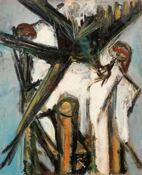 Jean-Marie CALMETTES (1918-2007)
Nature morte
Huile sur carton.
Non signée.
33 x 41 cm