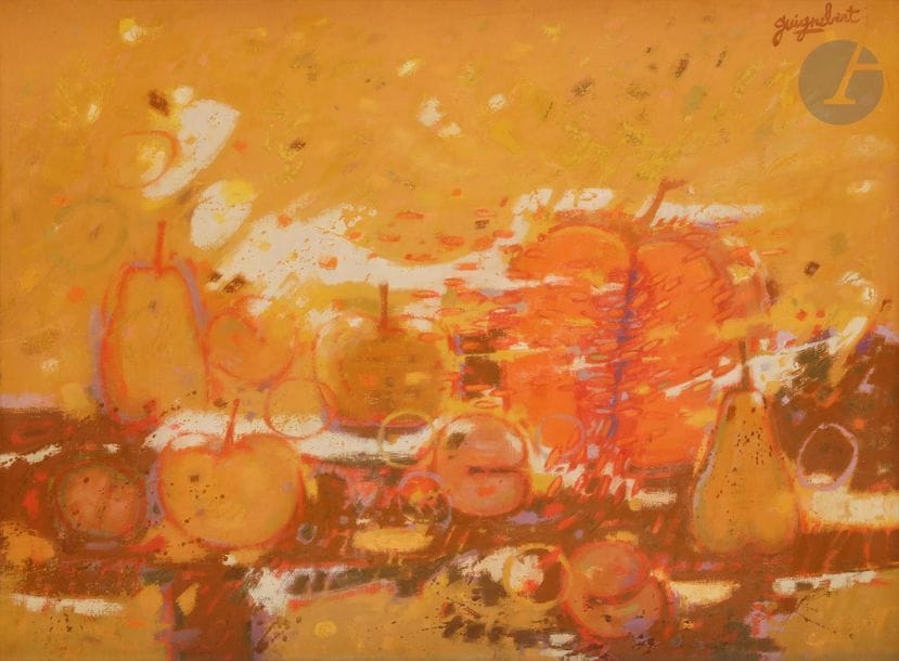 Jean-Claude GUIGNEBERT (1921-1989)
Nature morte aux fruits, 1959
Huile sur toile.
Signée en haut à droite.
54 x 73 cm