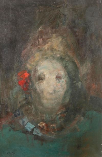 François HEAULME (1927-2005)
Le Comédien, 1966
Huile sur toile.
Signée en bas à gauche.
92 x 60 cm