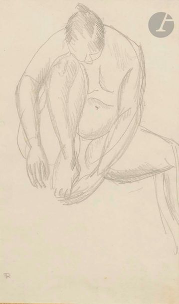 Raoul DUFY (1877-1953)
Nu à sa toilette
Mine de plomb.
Monogrammée en bas à gauche.
20,5 x 12 cm