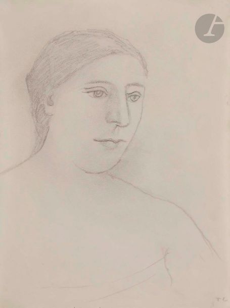Pierre Jacob dit TAL-COAT (1905-1985)
Portrait de femme
Mine de plomb.
Porte un monogramme apocryphe en bas à droite.
16,5 x 13 cm

Nous remercions Monsieur Xavier Demolon d'avoir confirmé l'authenticité de cette œuvre.