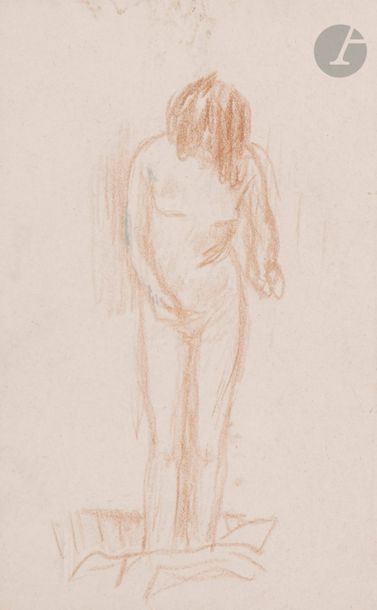Pierre BONNARD (1867-1947)
Nu au tub, vers 1924
Sanguine.
(Petite restauration).
15 x 10 cm

Un certificat de Michel Terrasse sera remis à l'acquéreur.