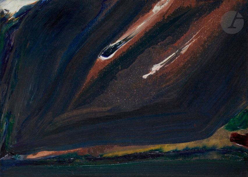 Olivier DEBRÉ (1920-1999)
Sundalsora sombre Sunndalsfjorden, 1971 
Huile sur toile.
Monogrammée et datée en bas à droite.
Signée, datée, titrée au dos.
33 x 46 cm

Provenance : 
- Galerie Ariel, Paris (étiquette au dos).
- Collection du docteur Jean-Louis Amiel.
- Vente Ader, Paris, 10 décembre 2014, n°67.
- Collection particulière, région parisienne.