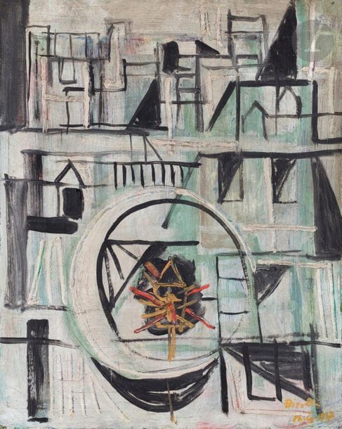 Renato BIROLLI [italien] (1905-1959)
Notre-Dame de Paris, 1947
Huile sur toile.
Signée, datée et située " Paris " en bas à droite.
41 x 33 cm

Provenance : 
Collection Gaston Diehl.

Un certificat des Archives Renato Birolli sera remis à l'acquéreur.