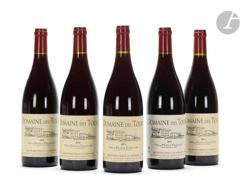 5 B VIN DE PAYS DE VAUCLUSE Rouge, Domaine des Tours, 2015