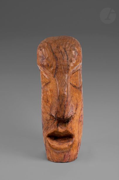 ACHIAM (1916-2005)
Hommage à Paul Gauguin, 1997
Sculpture en chêne - Taille directe.
Non signée.
(Reprises par l’artiste).
62 x21 x 37 cm

Exposition : 
Ville d’Avray, Le Colombier, 2004.