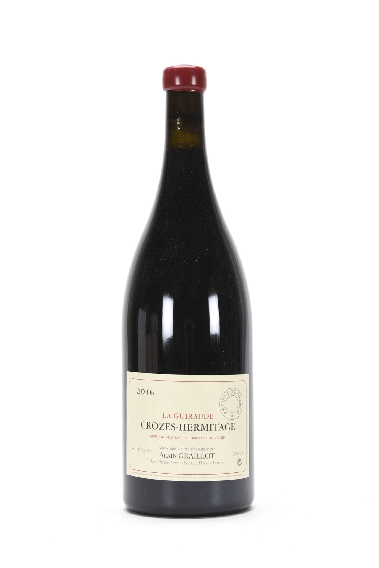 1 JERO CROZES-HERMITAGE LA GUIRAUDE (Caisse Bois d'origine), Graillot, 2016