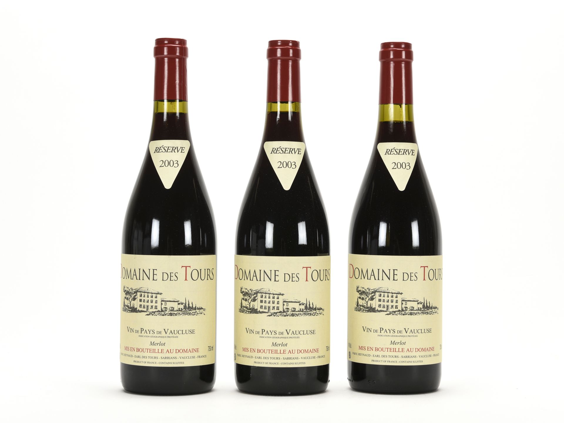 
3 B VIN DE PAYS DE VAUCLUSE MERLOT, Domaine des Tours, 2003

TVA récupérable pour les personnes assujetties