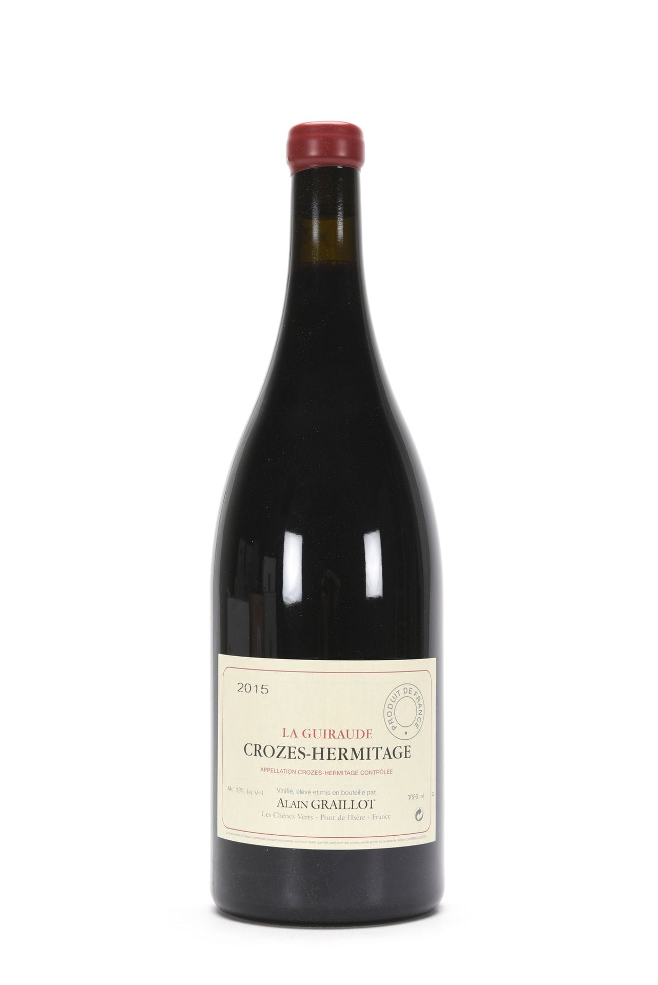 1 JERO CROZES-HERMITAGE LA GUIRAUDE (Caisse Bois d'origine), Graillot, 2015