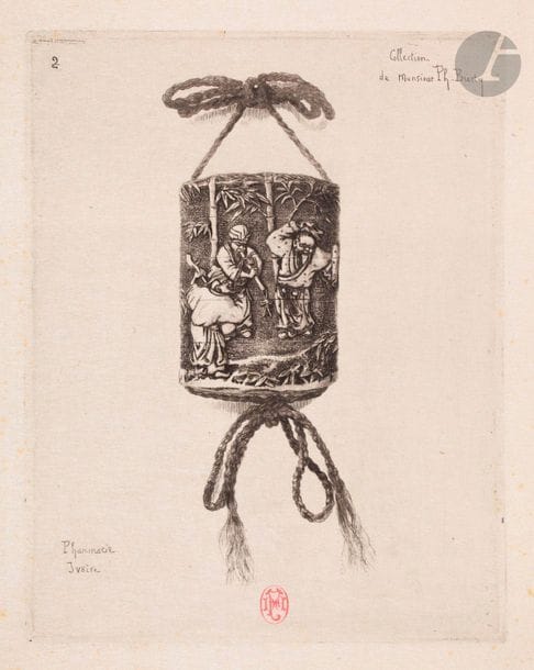 Félix Buhot (1847-1898) 

Pharmacie ivoire. (Pl. pour Japonisme). 1885. Eau-forte. 148 x 188. Bourcard-Goodfriend 13. Très belle épreuve sur japon vergé. Infimes rousseurs. Toutes marges. Ex-coll. E. D. Forgues (Lugt 743).