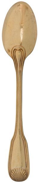 HÉNIN & Cie 1875 - 1891

Suite de douze cuillers à moka en vermeil, modèle filet coquille.

Poids : 188 g - longueur : 10,4 cm