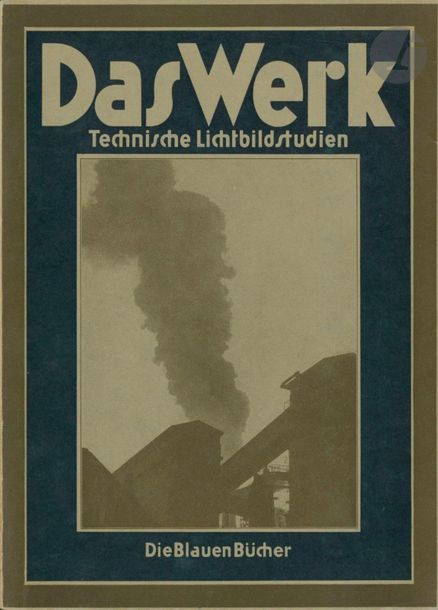 WOLFF, PAUL (1887-1951) & autres photographes
Das Werk.
Technische Lichtbildstudien. 
Die Blauen Bücher.
Karl Robert Langewiesche Verlag, 1931.
In-8 (26 x 19 cm). Édition originale (1 bis 15 Tausend), brochée sous jaquette illustrée. 80 pp. Nombreuses photographies de Paul Wolff, et aussi de Hans Finsler, Will Reiling, Albert Renger-Patszch, etc... Très bel état proche du neuf.
