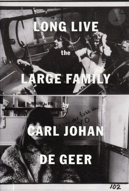 DE GEER, CARL JOHAN (1938)
Long Live the Large Family.
Dashwood Books, 2010.
In-8 (26 x 18 cm). Édition originale, agrafée, tirée à 250 exemplaires. 40 pp. 