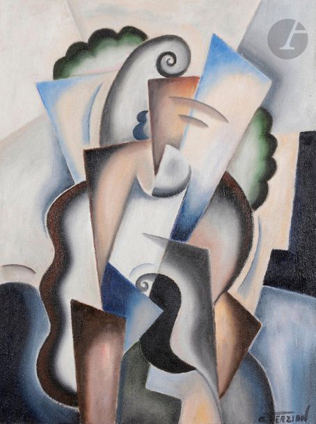 Georges TERZIAN (b. 1939
)L'
Imprévu, 2015Oil on canvas.
 Signed lower
 right.

 Signed, dated and titled on the

 back.

 61 x 46 cm

.