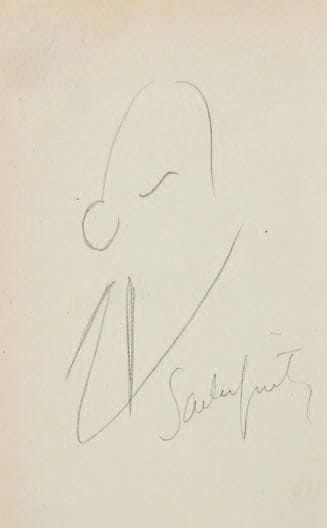 Sacha GUITRY
Jusqu'à nouvel ordre... (Maurice de Brunoff , 1913). In-8, broché (couv. décollée). Édition originale, un des vingt exemplaires sur papier vélin d'Arches à la forme (n° 4), avec un dessin au crayon signé (esquisse du portrait d'Henri de Régnier).