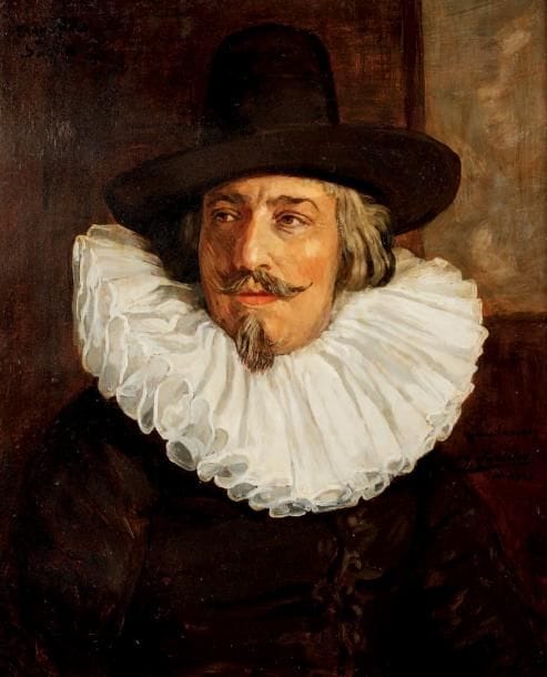 Fernand LAROCHE
Sacha Guitry en Frans Hals, 1931. Huile sur toile, signée et datée en bas à droite. 61 x 50 cm (rentoilée). © La pièce de Sacha Guitry, Frans Hals ou l'Admiration, fut créée le 28 mars 1931 au théâtre de la Madeleine, avec Sacha Guitry dans le rôle-titre, avec Pierre Fresnay (Adriaen Van Ostade) et Yvonne Printemps (Annette). Sur cet « autoportrait » du peintre, le peintre a porté en haut à gauche l'inscription: « Frans Hals à Sacha », et sur la droite: « pour la copie F. Laroche M. 1931 ». Au dos, une inscription (disparue lors du rentoilage) indiquait: « Ce portrait a été peint à Montevideo par Fernand Laroche en hommage à Sacha Guitry ». Ancienne collection Sacha Guitry (vente du 9 décembre 1985, n° 54).