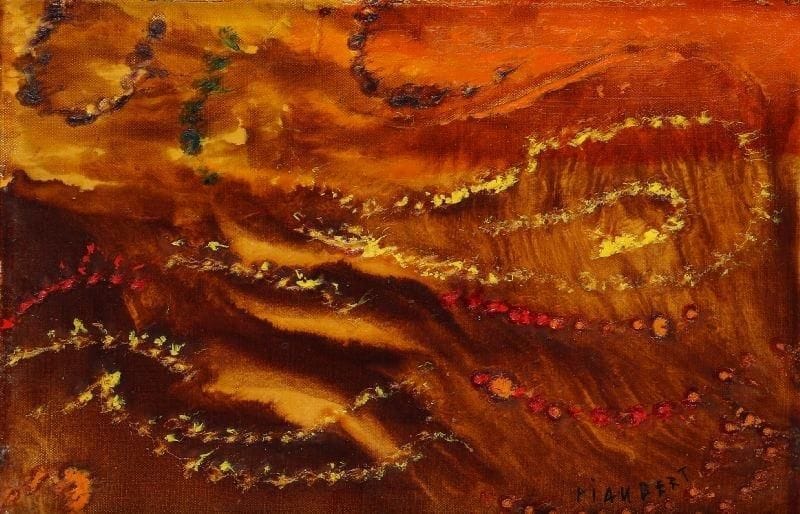 Jean PIAUBERT (1900-2002)
Myrrhe, 1962 Huile sur toile. Signée en bas à droite. Signée et datée 9.XI.62 sur le châssis. 27 x 41 cm 
