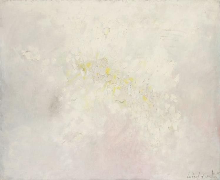 Bernard QUENTIN (né en 1923)
Série blanche K1, 1958 Huile sur toile. Signée et datée en bas à droite.   81 x 100 cm 