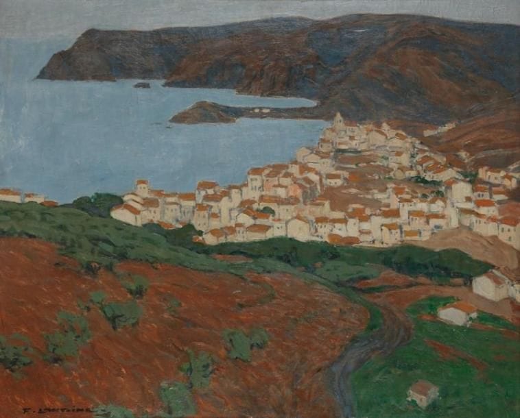 Fernand LANTOINE (1876/78-c. 1955)
Beaulieu sur mer Huile sur toile. Signée en bas à gauche, titrée sur une étiquette au dos. 65 x 81 cm 