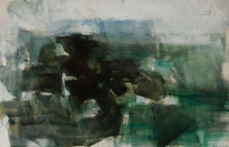 Paul KALLOS (1928 - 2001)
Paysage, 1971 Huile sur toile. Signée et datée en bas à droite. 65 x 100 cm 