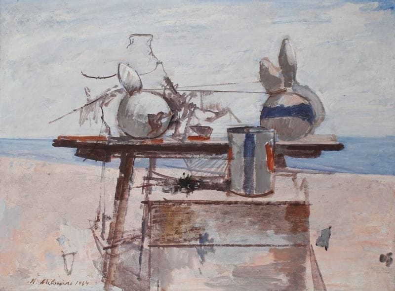 Milo MILUNOVIC (1897-1967)
Etude au bord de mer, 1964 Huile sur toile. Signée et datée en bas à gauche. 90 x 120 cm 